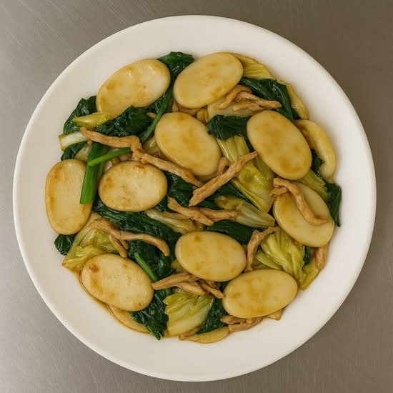 F10. Shanghai Style Fried Rice Cakes - 上海炒年糕